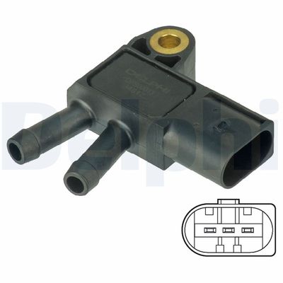 Sensor, exhaust pressure DELPHI DPS00013