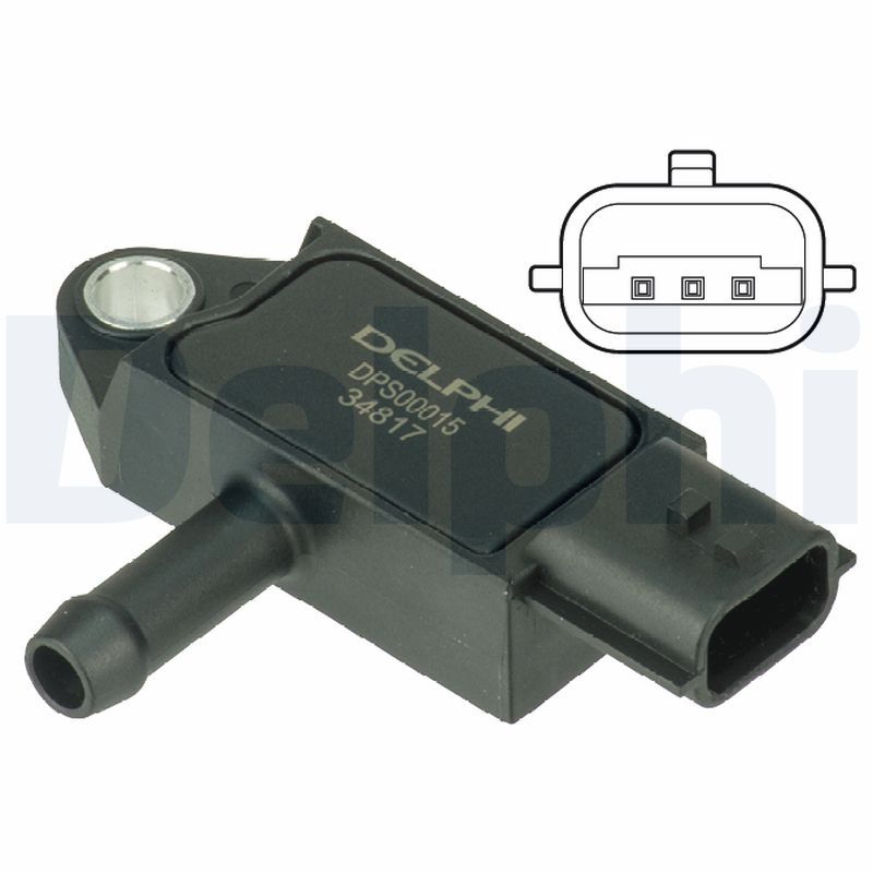 DELPHI DPS00015 Sensor, exhaust pressure