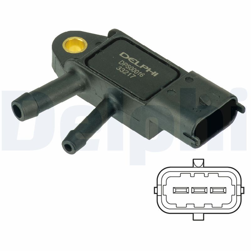 DELPHI DPS00016 Sensor, exhaust pressure