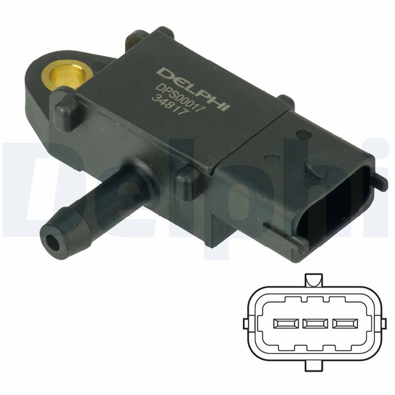DELPHI DPS00017 Sensor, exhaust pressure