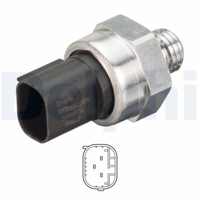 Sensor, exhaust pressure DELPHI DPS00034-12B1