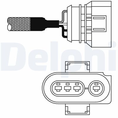 Lambda Sensor DELPHI ES10977-12B1