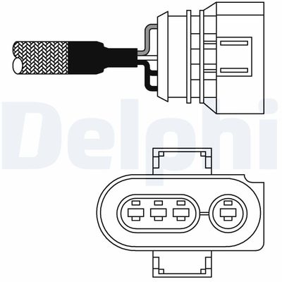 Lambda Sensor DELPHI ES10980-12B1