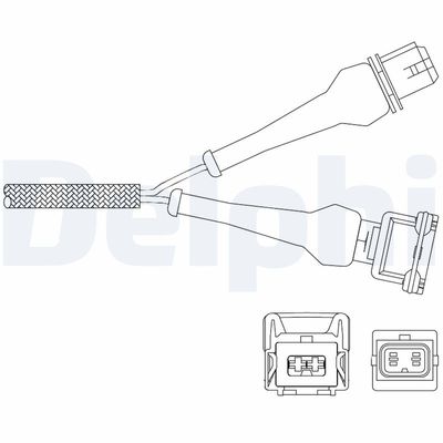 Lambda Sensor DELPHI ES11041-12B1