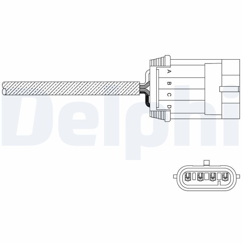 DELPHI ES11053-12B1 Lambda Sensor