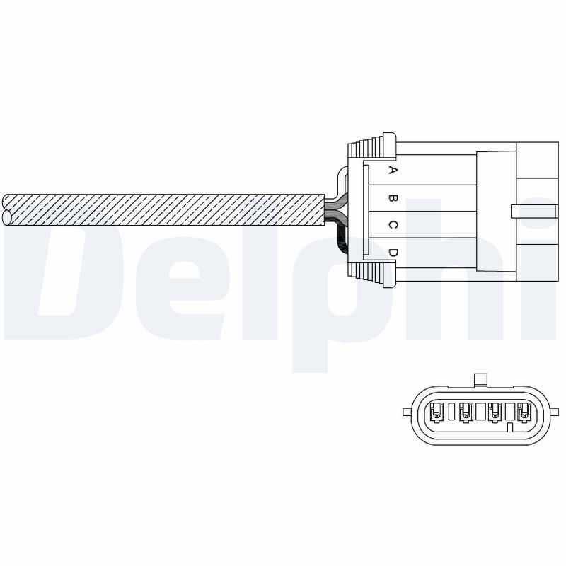 DELPHI ES11061-12B1 Lambda Sensor
