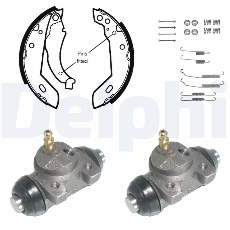 DELPHI KP666 Brake Shoe Set