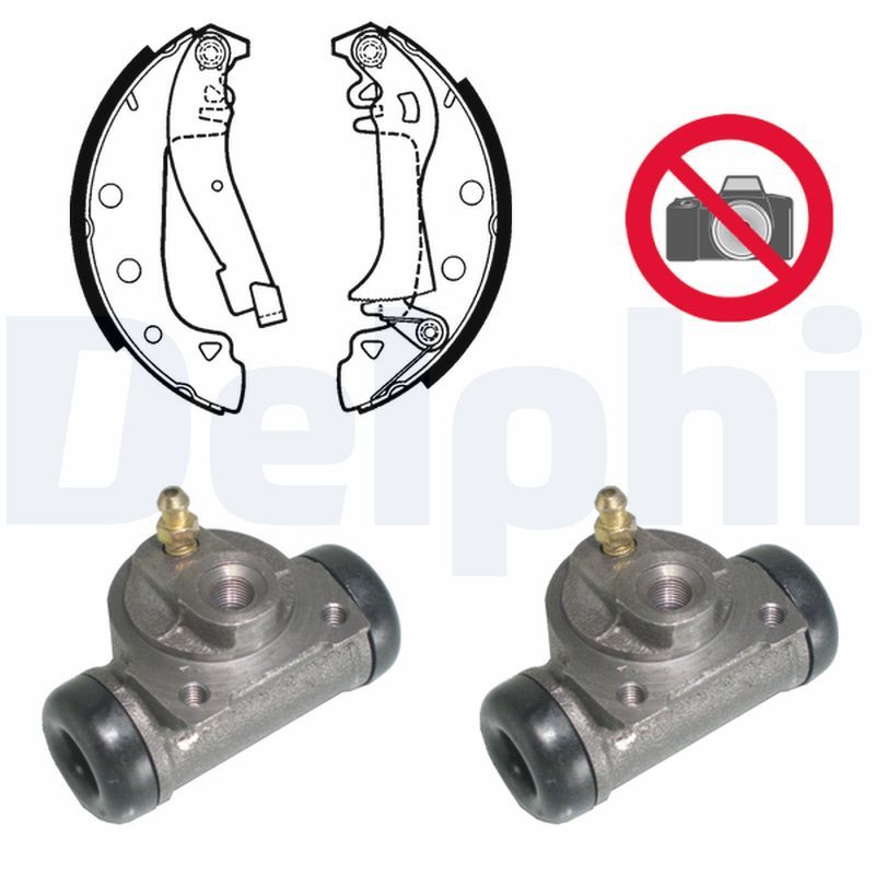 DELPHI KP671 Brake Shoe Set