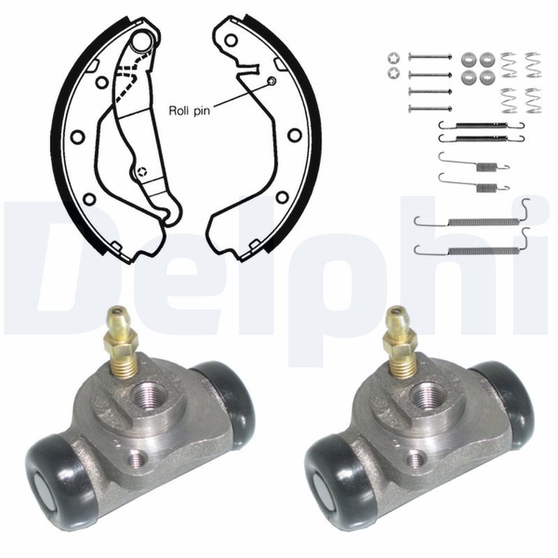 DELPHI KP744 Brake Shoe Set