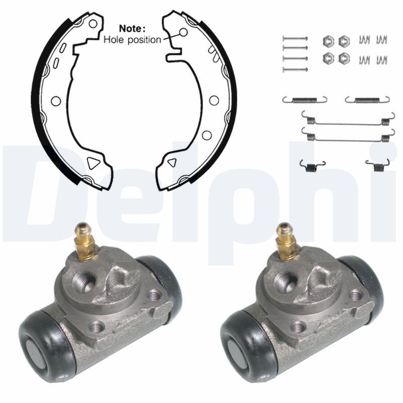 DELPHI KP751 Brake Shoe Set
