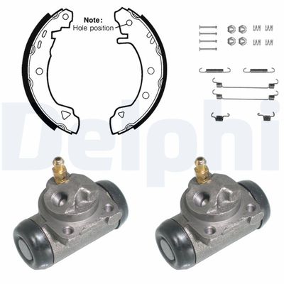 Brake Shoe Set DELPHI KP751