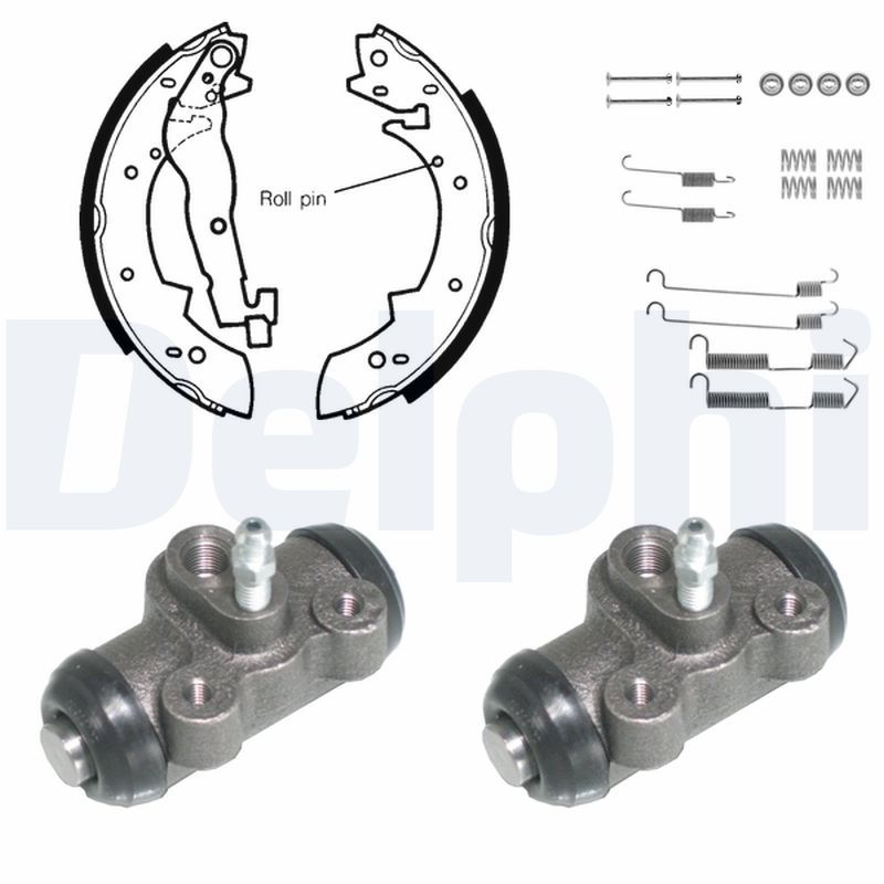 DELPHI KP753 Brake Shoe Set