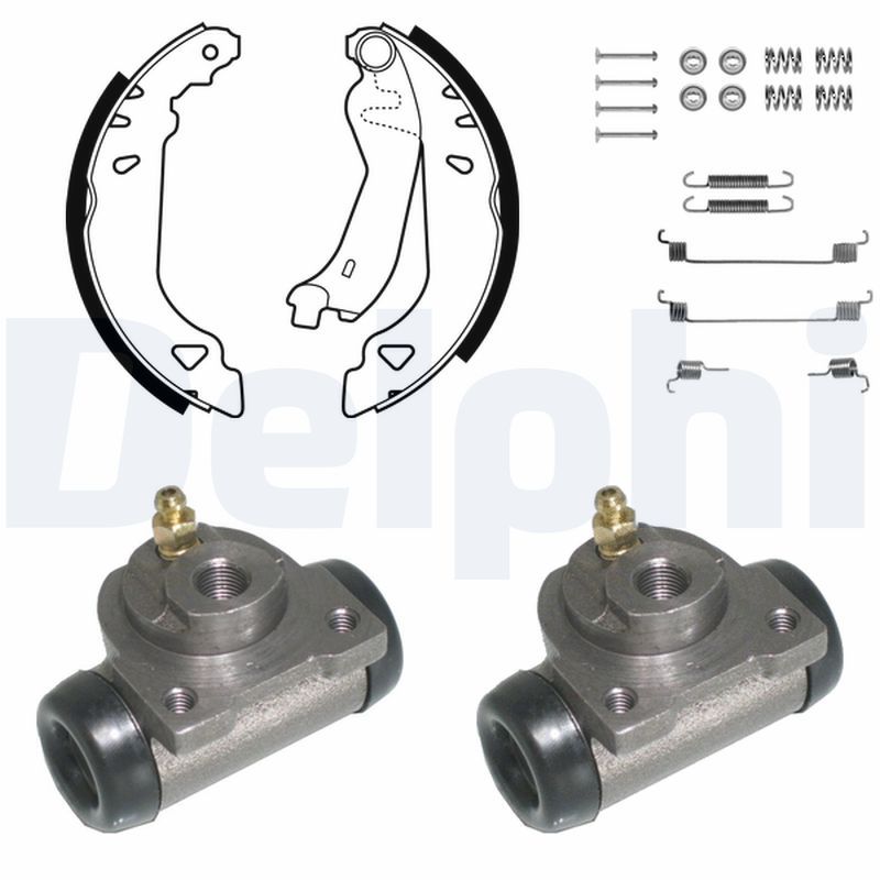 DELPHI KP760 Brake Shoe Set