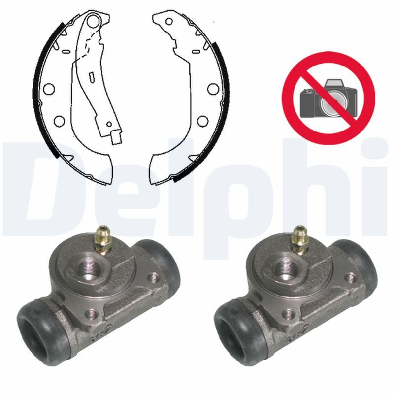 DELPHI KP763 Brake Shoe Set