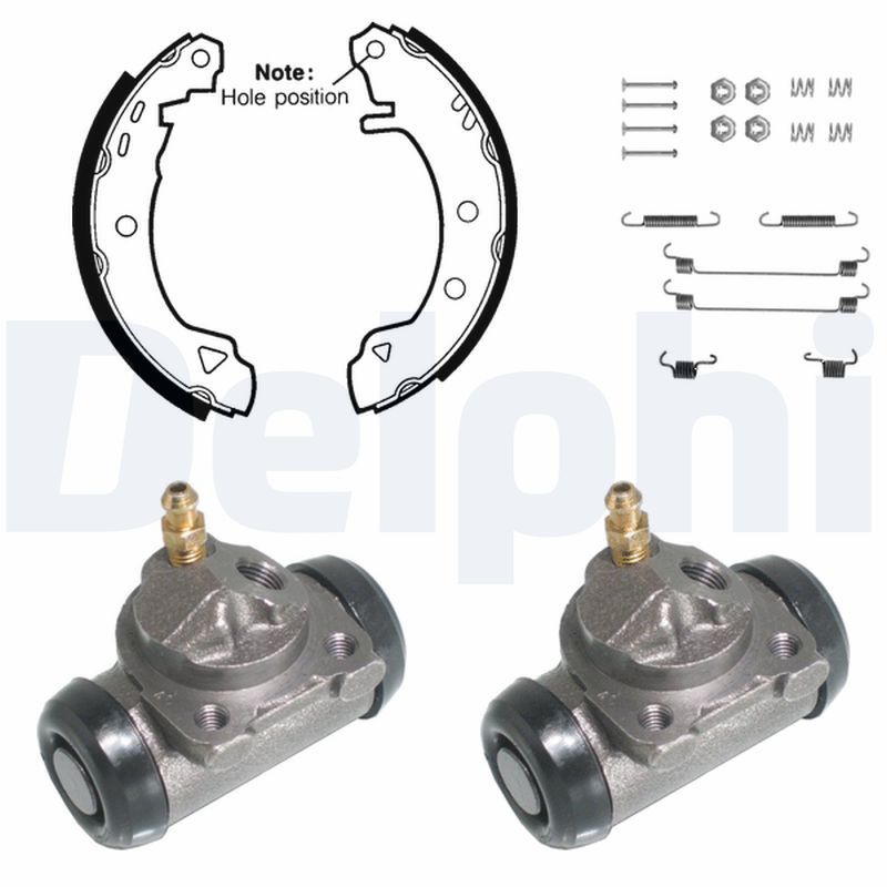 DELPHI KP771 Brake Shoe Set