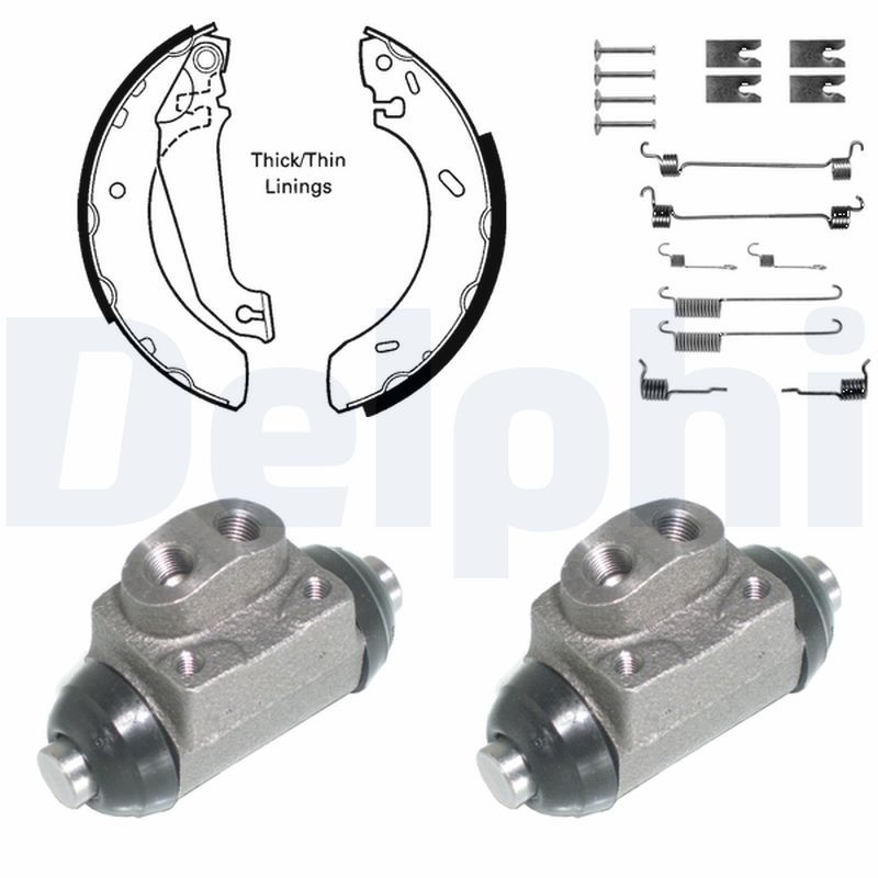 DELPHI KP842 Brake Shoe Set