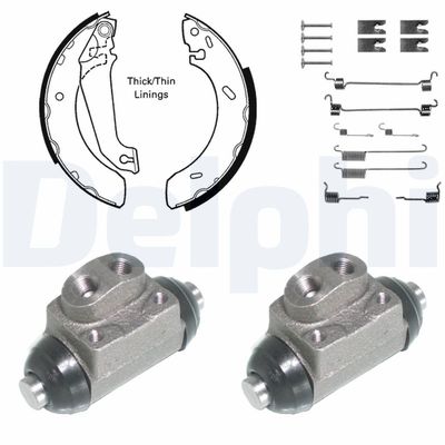 Brake Shoe Set DELPHI KP842