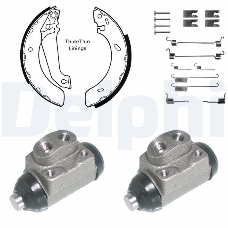 DELPHI KP843 Brake Shoe Set