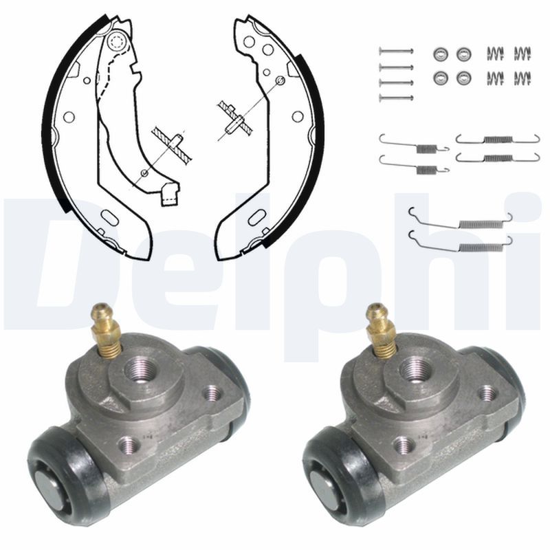 DELPHI KP871 Brake Shoe Set