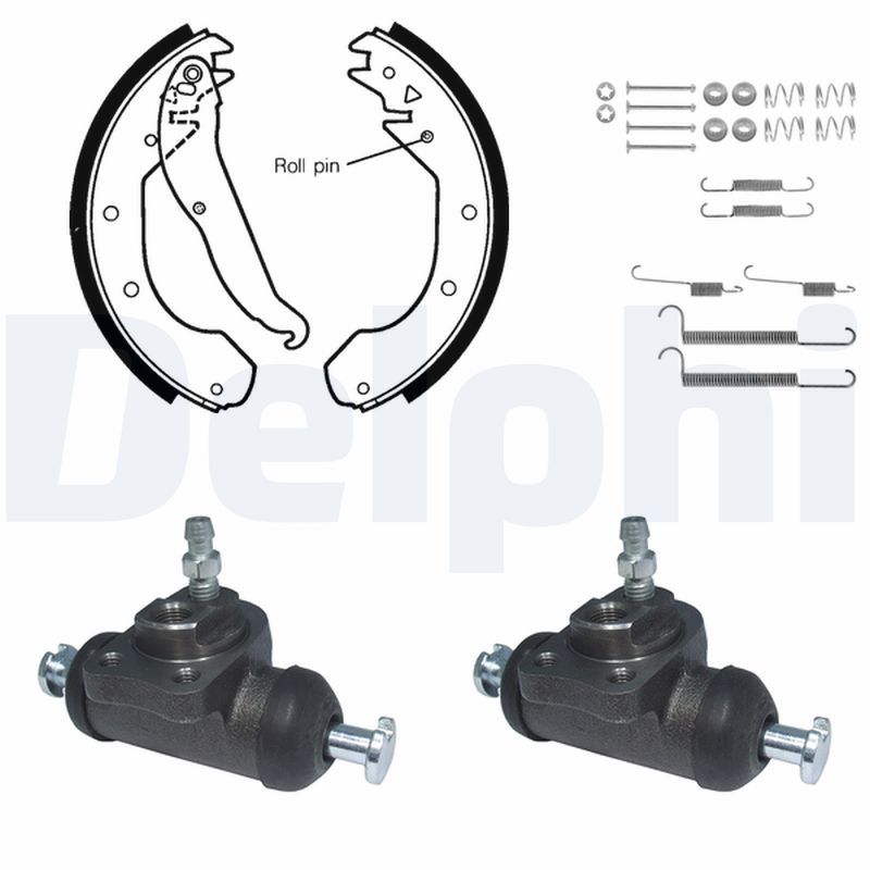 DELPHI KP888 Brake Shoe Set