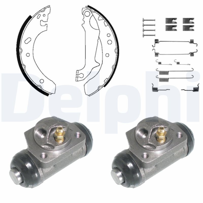 DELPHI KP890 Brake Shoe Set