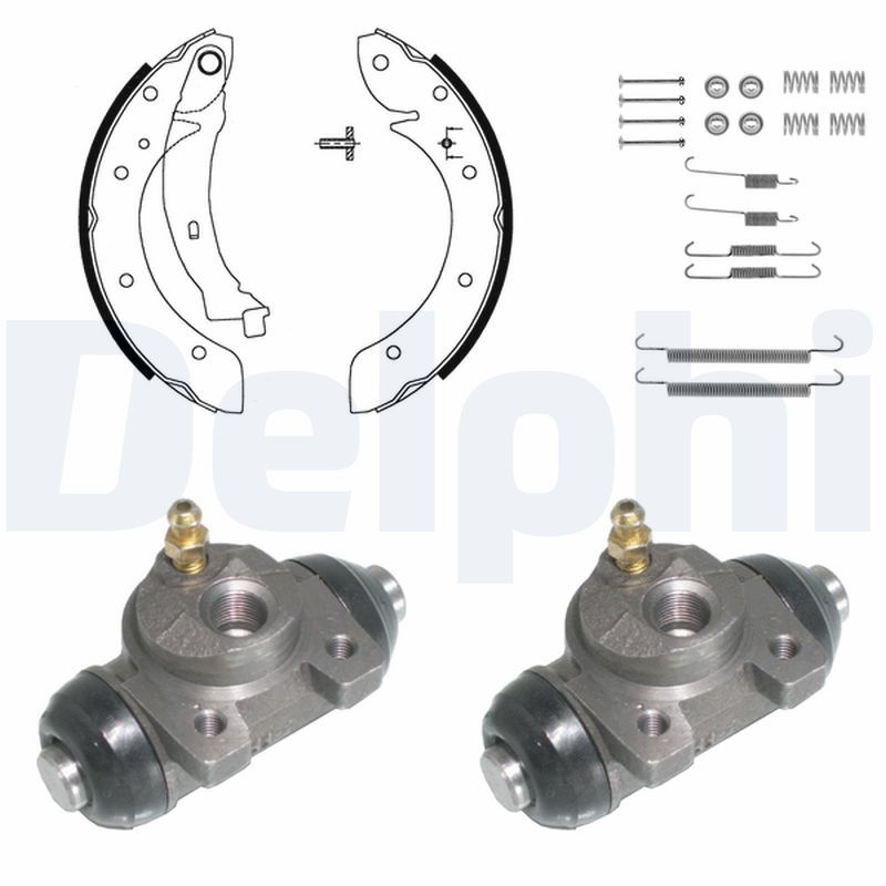 DELPHI KP908 Brake Shoe Set