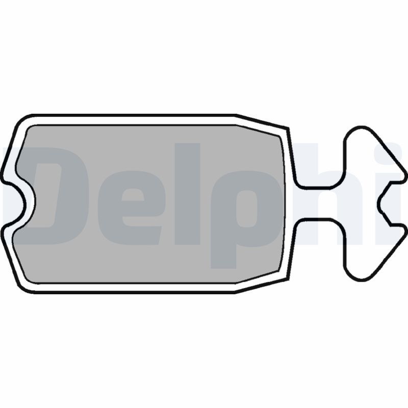 DELPHI LP100 Brake Pad Set, disc brake