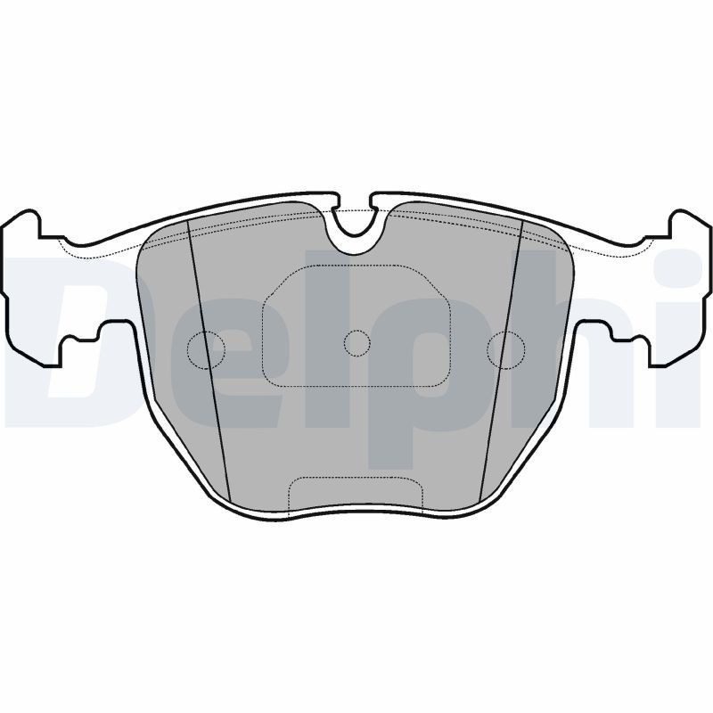 DELPHI LP1003 Brake Pad Set, disc brake