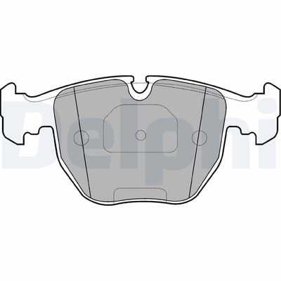 Brake Pad Set, disc brake DELPHI LP1003