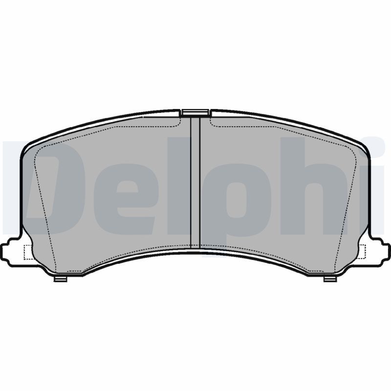 DELPHI LP1014 Brake Pad Set, disc brake