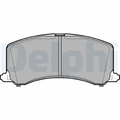 Brake Pad Set, disc brake DELPHI LP1014