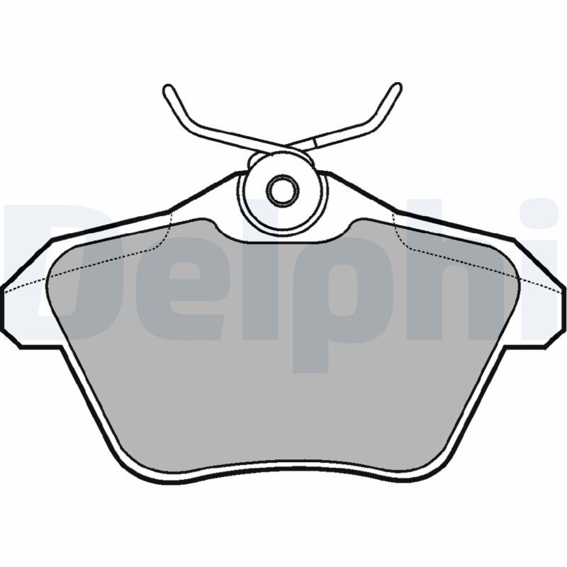 DELPHI LP1018 Brake Pad Set, disc brake