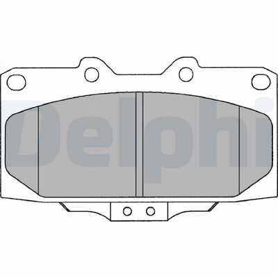 Brake Pad Set, disc brake DELPHI LP1020
