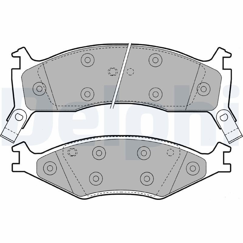DELPHI LP1021 Brake Pad Set, disc brake