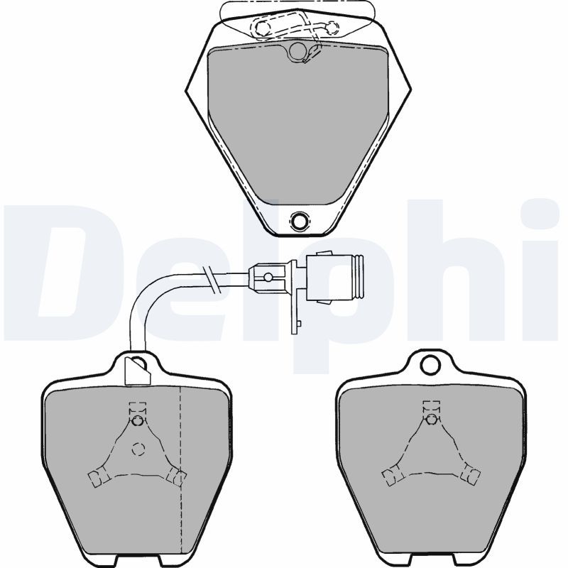 DELPHI LP1024 Brake Pad Set, disc brake