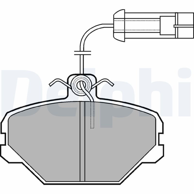 DELPHI LP1027 Brake Pad Set, disc brake