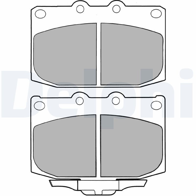 DELPHI LP1060 Brake Pad Set, disc brake