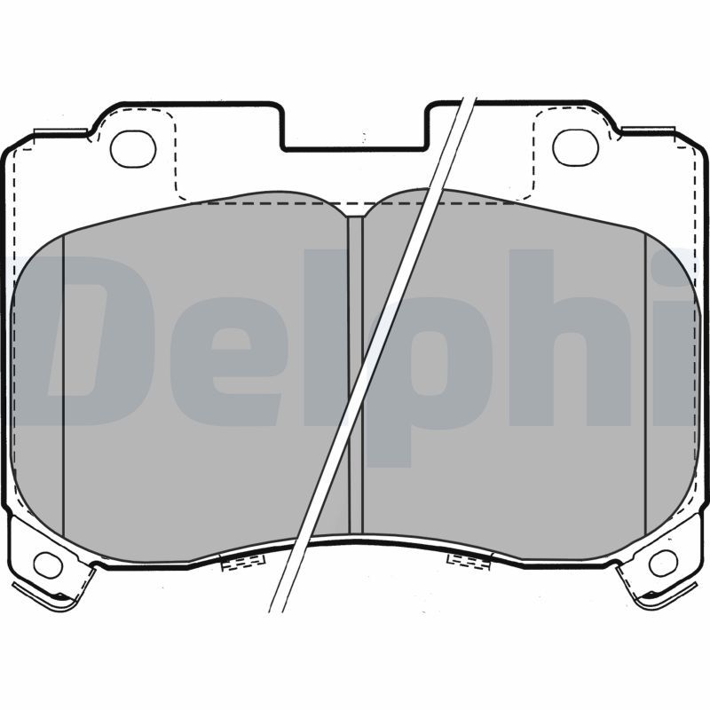 DELPHI LP1061 Brake Pad Set, disc brake