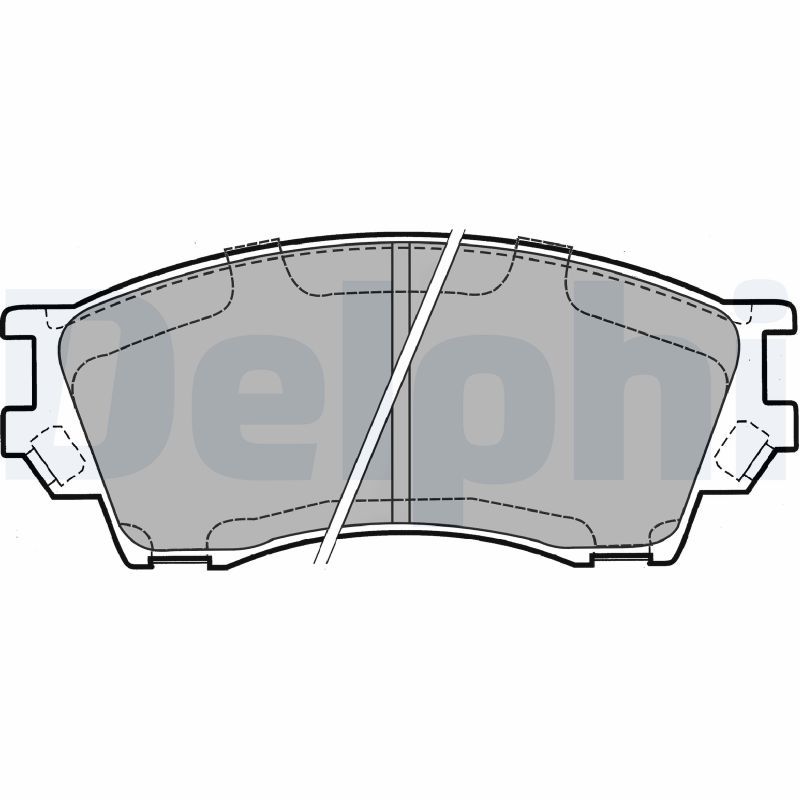 DELPHI LP1063 Brake Pad Set, disc brake