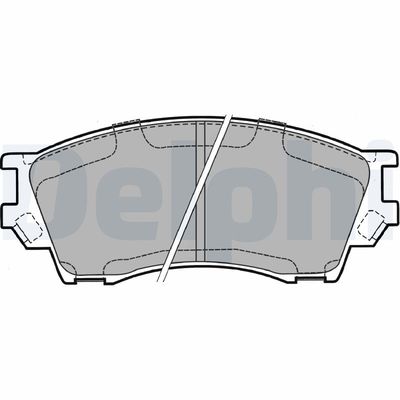 Brake Pad Set, disc brake DELPHI LP1063