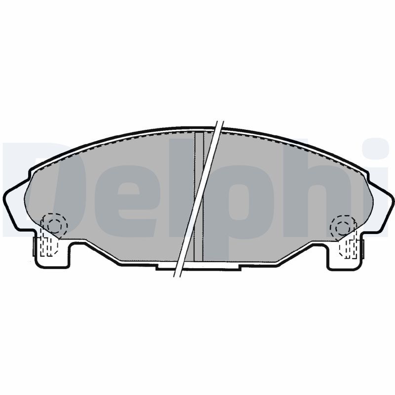 DELPHI LP1064 Brake Pad Set, disc brake