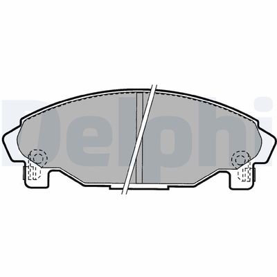 Brake Pad Set, disc brake DELPHI LP1064