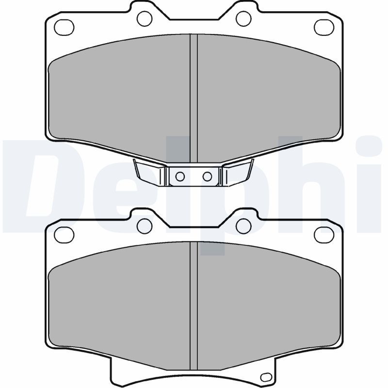 DELPHI LP1070 Brake Pad Set, disc brake