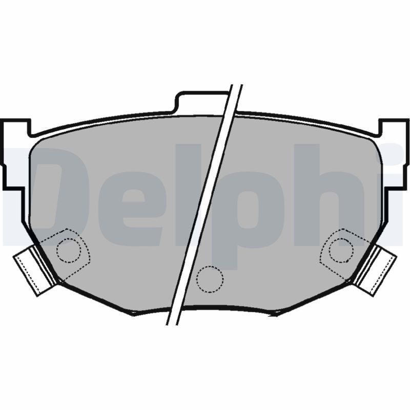 DELPHI LP1073 Brake Pad Set, disc brake