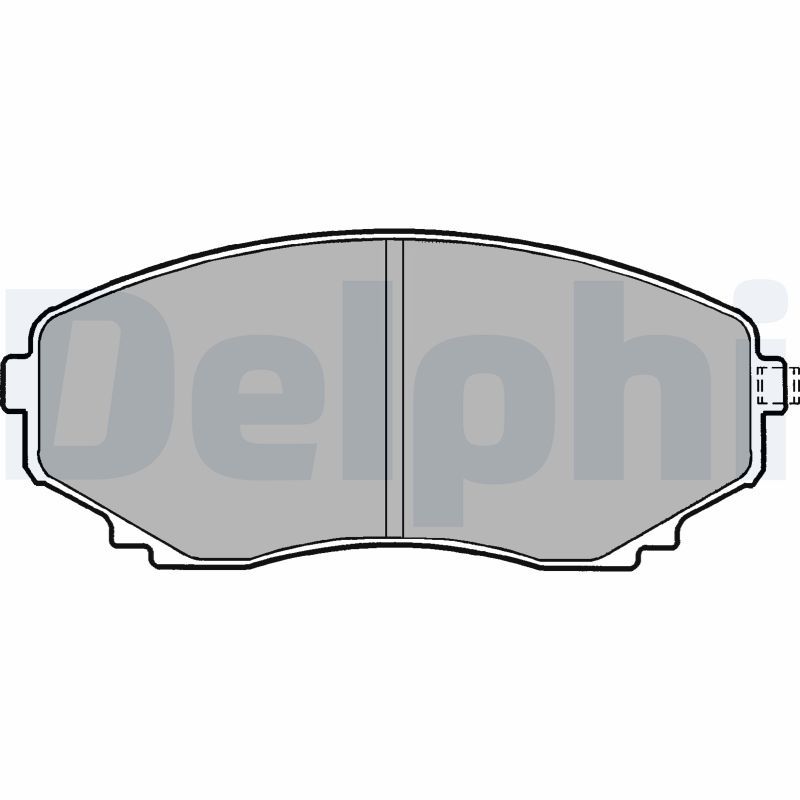DELPHI LP1095 Brake Pad Set, disc brake