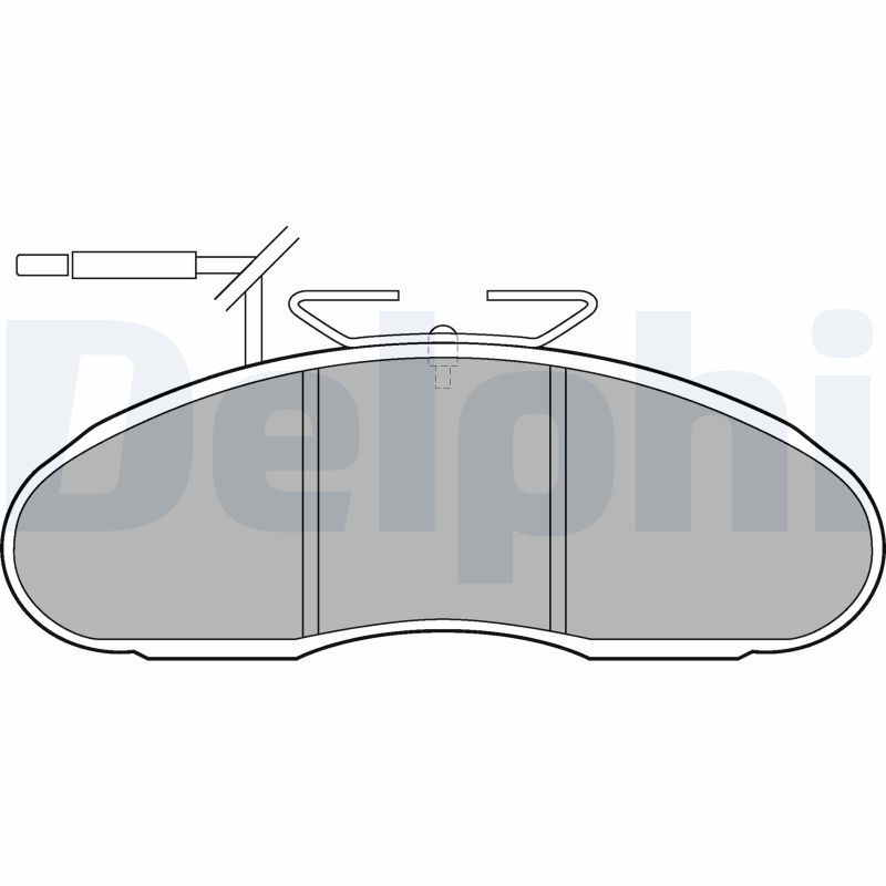 DELPHI LP1096 Brake Pad Set, disc brake