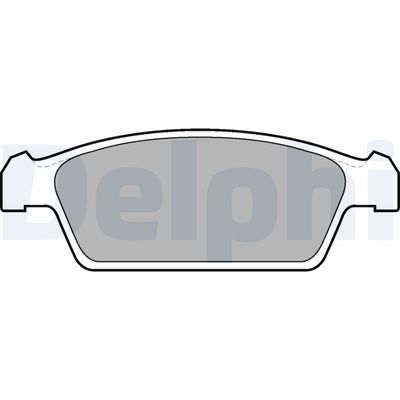 Brake Pad Set, disc brake DELPHI LP1100