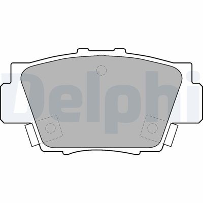 Brake Pad Set, disc brake DELPHI LP1102