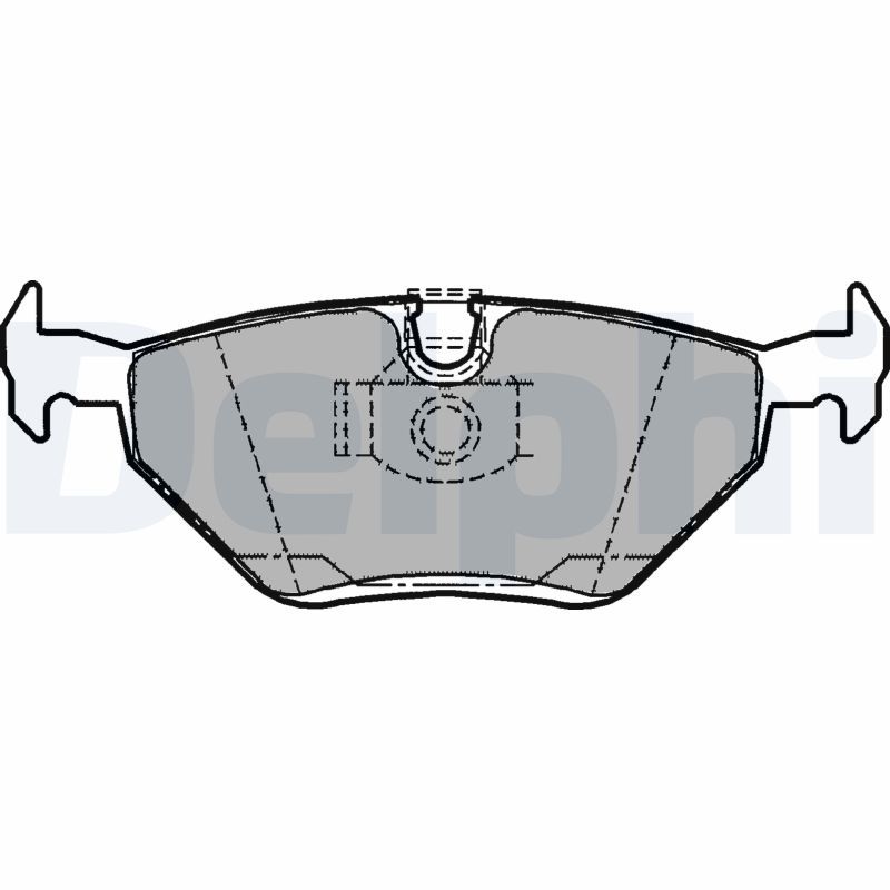 DELPHI LP1107 Brake Pad Set, disc brake