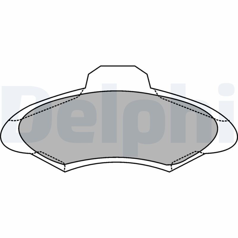 DELPHI LP1139 Brake Pad Set, disc brake